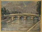 Eugen Eichenberger (1926–2015) - Le Pont Neuf, Parigi, Antiek en Kunst