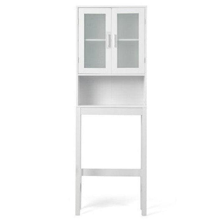 2dekans | Coast Opbergkast - MDF + Glass - wit - 23x7.5x67, Bricolage & Construction, Bois & Planches, Enlèvement ou Envoi