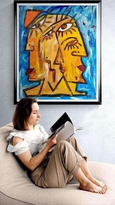 Luc Mora - Mental Superimposition - XXL, Antiquités & Art, Art | Objets design