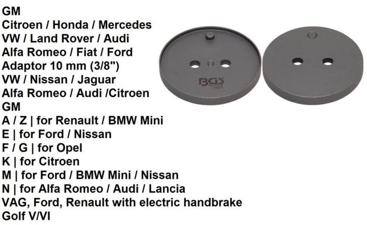 Bgs Technic Brake Piston Reset Adaptor 0 voor GM, Auto-onderdelen, Overige Auto-onderdelen, Verzenden