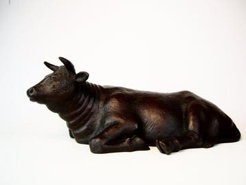 Bronze - Naoki Tominaga  - Très jolie figurine de vache