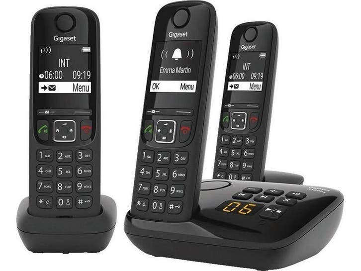 Gigaset AS690AR - DECT telefoon - GAP compatibel - zwart, Telecommunicatie, Vaste telefoons | Handsets en Draadloos, Zo goed als nieuw