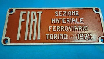 Badge - Fiat - 1973, Hobby en Vrije tijd, Modeltreinen | Overige schalen, Nieuw