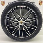 Porsche Cayenne E3 II 21inch RS Spyder zwart/alu met banden, Ophalen, Gebruikt, Banden en Velgen, 21 inch