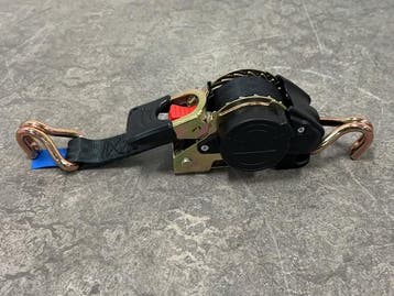 Veiling - 6x Konvox Zelfoprollende spanband met haken 25mm x, Auto diversen, Aanhangwagen-onderdelen, Nieuw