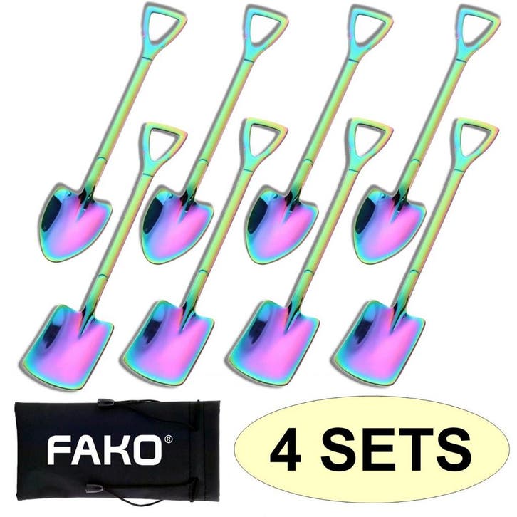 Fako Bijoux - Dessert Bestek - Schep & Schop - 8 Lepels -, Huis en Inrichting, Keuken | Bestek, Verzenden