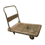 Plateauwagen 900x600x870 mm staal gebruikt 4 zwenkwielen, Ophalen of Verzenden