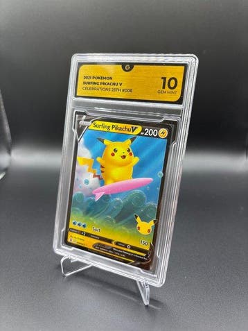 Pokémon - 1 Graded card Surfing Pikachu #008 Celebrations -, Nieuw