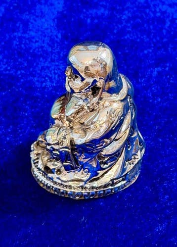Beeldje - Laughing Buddha Feng Shui - .800 zilver