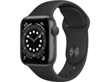 Apple Watch Series 6 - 44mm - Aluminium - Spacegrijs - GPS, Handtassen en Accessoires, Smartwatches, Verzenden, Zo goed als nieuw