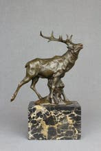 Milo (1910-1978) - Sculpture, Stag - 3.2 kg - 28 cm - Bronze