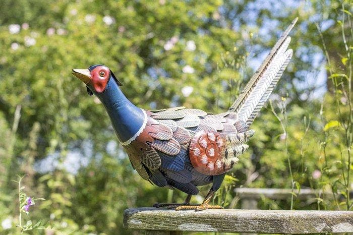 Pheasant - Beeldje - Staal, Antiquités & Art, Curiosités & Brocante