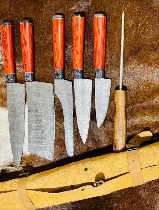 Keukenmes - Kitchen knife set - Keuken- en BBQ-set ( 0206) -, Antiek en Kunst, Antiek | Keukengerei