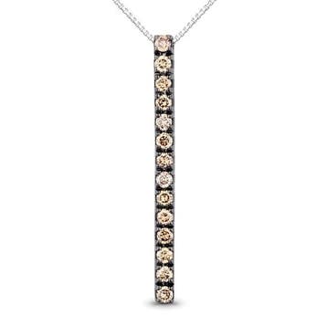 Halsketting - 18 karaat Witgoud - 0.32ct. tw. Diamant