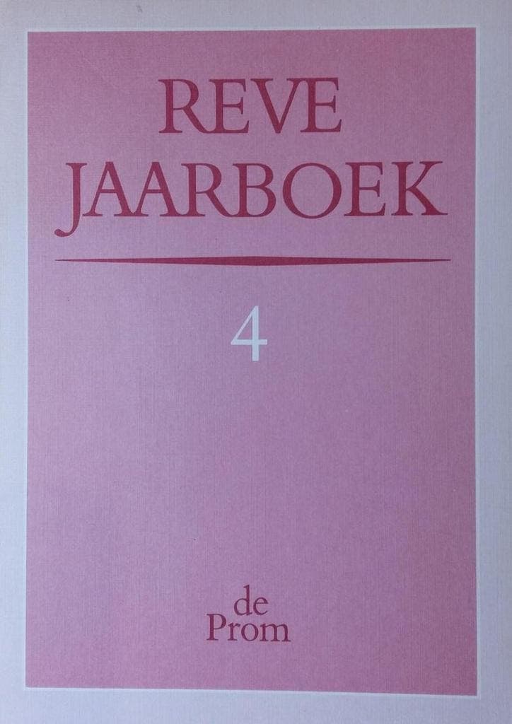Reve Jaarboek 4 9789068011562, Livres, Romans, Envoi