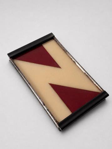 Rare and Original Bauhaus-Era Geometric Serving Tray – Art