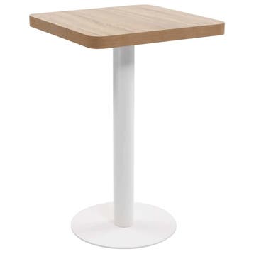 vidaXL Bistrotafel 50x50 cm MDF lichtbruin, Verzenden