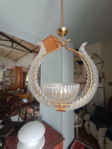 Lampe à suspendre - Verre de Murano - 75 cm, Maison & Meubles
