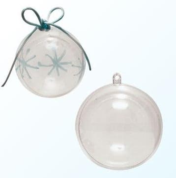 Bal plastic deelbaar Clear 5 cm, Nieuw