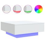 Salontafel Wit LED 80x80 | Retour Deal 46% Korting, Huis en Inrichting, Verzenden, Nieuw