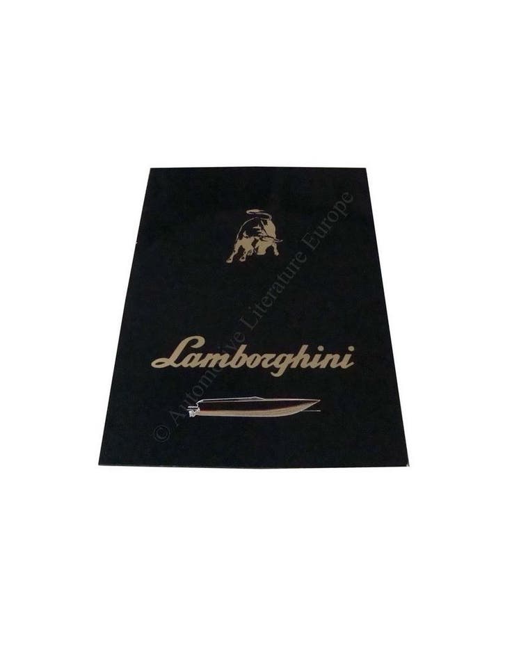 1990 LAMBORGHINI POWER BOAT BROCHURE, Livres, Autos | Brochures & Magazines