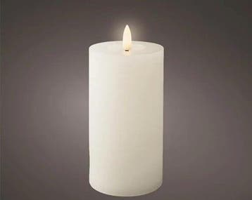 Ledkaars wax steady binnen lumineo wit warm ø7 cm h 15 per, Nieuw