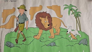 Tintin - 1 Poster De amateurkunstenaar Kuifje in Congo nr., Boeken, Nieuw