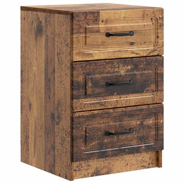 vidaXL Nachtkastje met lade Oud hout 43 x 41 x 63,5 cm, Verzenden, Nieuw