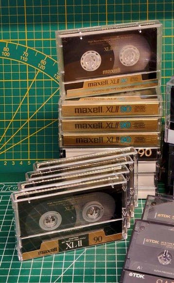Maxell, TDK - XL II, SA -x, SA 90-100 Lege audiocassette