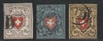 Suisse 1852 - Collection de timbres de différents rayons. -