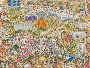 James Rizzi (after) - A VILLAGE FOR THE WORLD - Official, Antiek en Kunst, Kunst | Tekeningen en Fotografie