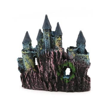 Kasteel 15cm / Aquariumdecoratie As-267 (Aquarium decoratie), Verzenden, Gevuld zeewateraquarium