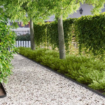 vidaXL Gazonrand 10 st 102 x 4 x 4 cm Staal Zwart, Verzenden