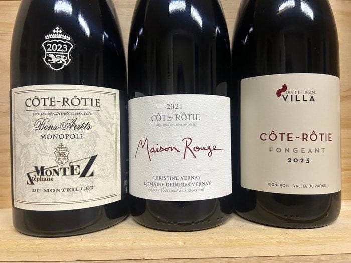 Stéphane Montez, Côte-Rôtie, Bons Arrêts, Christine Vernay, Verzamelen, Wijnen