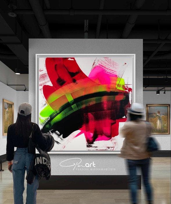 Parscha Mirghawameddin - Out Of My Head - XXL, Antiek en Kunst, Kunst | Schilderijen | Modern