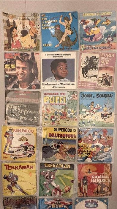 Cartoon Soundtracks - Lot of 27 Original 7 Vinyl Singles –, CD & DVD, Vinyles Singles