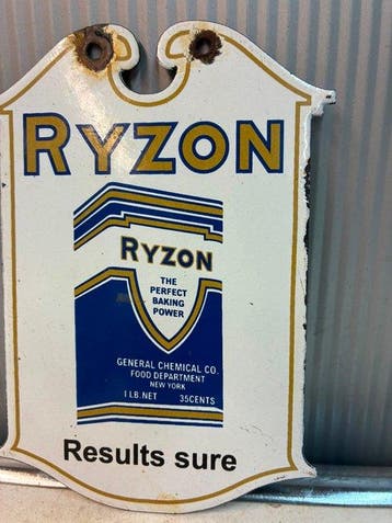 Panneau publicitaire vintage Ryzon – The Perfect Baking