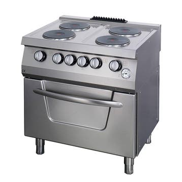 Heavy Duty Fornuis elektrisch | 90–450°C | RVS/Gietijzer |, Verzenden, Nieuw in verpakking