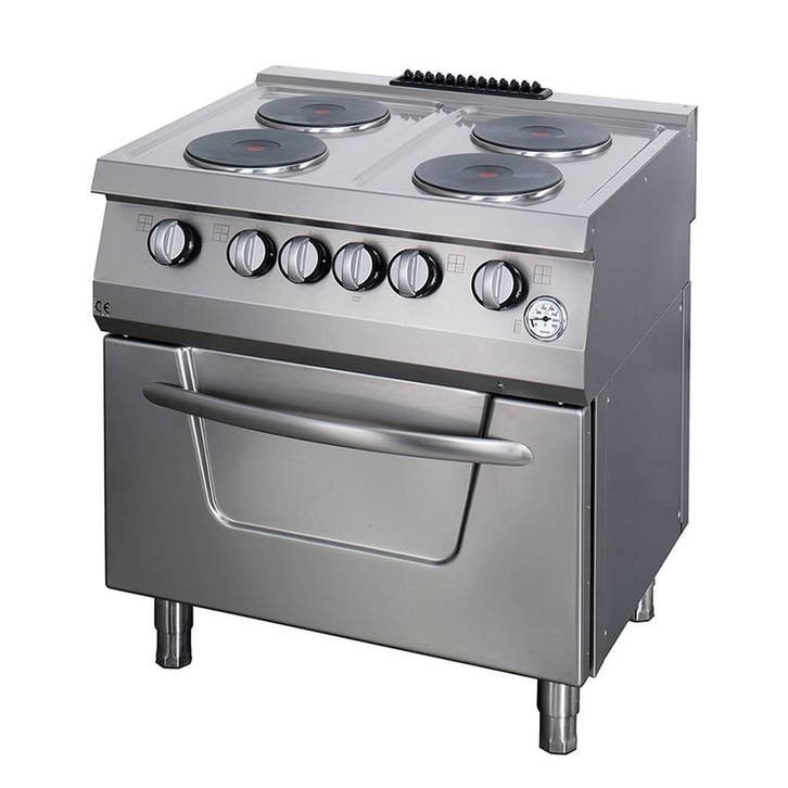 Heavy Duty Fornuis elektrisch | 90–450°C | RVS/Gietijzer |, Articles professionnels, Horeca | Équipement de cuisine, Envoi