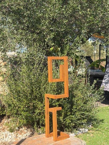 Ana Lucia B.M - Sculpture Corten - XL - No Reserve