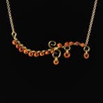 Oud-Romeins Ketting met draadgewikkelde Romeinse kralen en