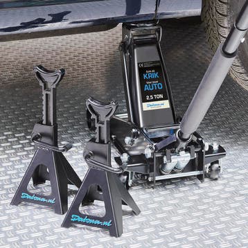 Datona Hydraulische autokrik - 2,5 ton met assteunen 6 ton, Auto diversen, Krikken, Ophalen of Verzenden, Nieuw