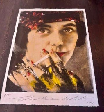 Lita Cabellut (1961) - Zeefdruk/unica: Coco-1, Testimony