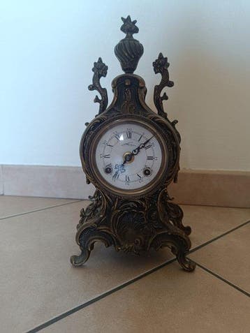 Pendule de cheminée - Métal - 1940-1950, Antiquités & Art
