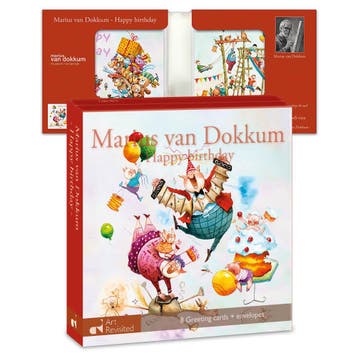 Kaartenmapje Marius van Dokkum - Happy birthday CS 021, Ophalen of Verzenden