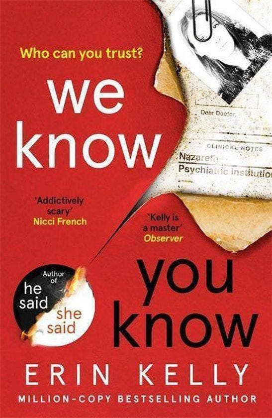 We Know You Know The addictive new thriller from the author, Livres, Romans, Envoi
