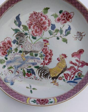 Bord - Porselein - Famille Rose