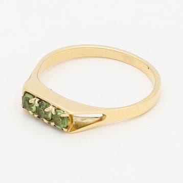 Bague - 14 carats Or jaune - péridot, Bijoux, Sacs & Beauté, Bagues