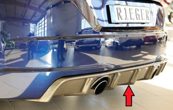 Rieger diffuser | geschikt voor Audi TT (8J-FV/8S) S-Line 20, Verzenden