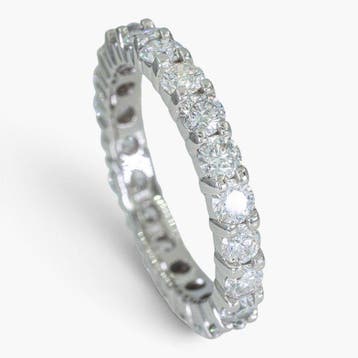 Zonder minimumprijs - Ring - 14 karaat HRD, Witgoud -, Handtassen en Accessoires, Nieuw
